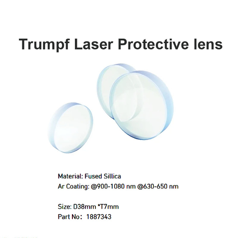 Lente protetora para janelas a laser Trumpf D38 * T7mm 