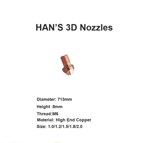 Bicos 3D de Han 713 mm