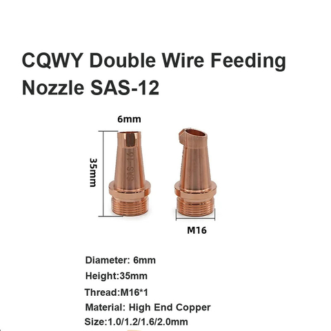 Bocal de alimentação de fio duplo CQWY SAS-12 