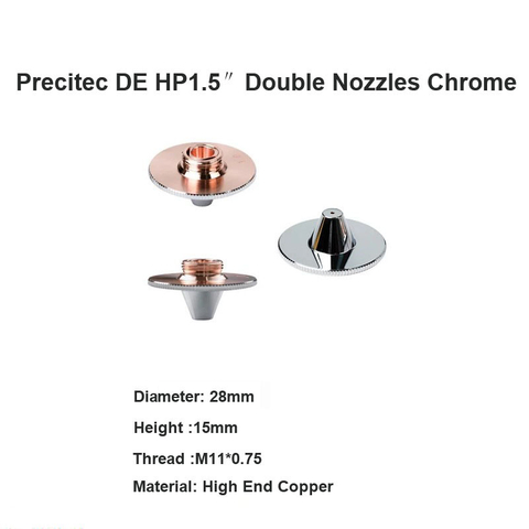 Precitec DE HP1.5″Bicos Duplos Cromados