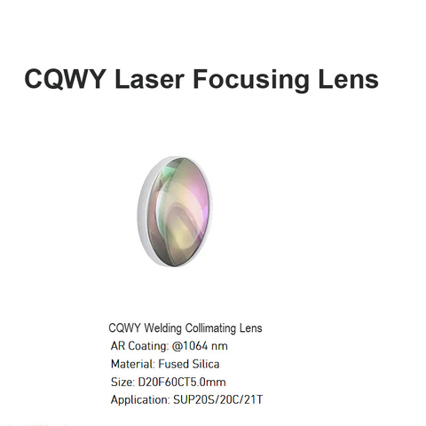  Lente de colimação de soldagem CQWY D20 F60