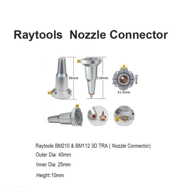Conector de bico Raytools para BM210 e BM112 3D TRA