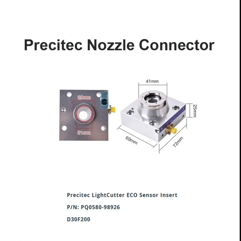 Inserção do sensor Precitec LightCutter ECO D30 F200
