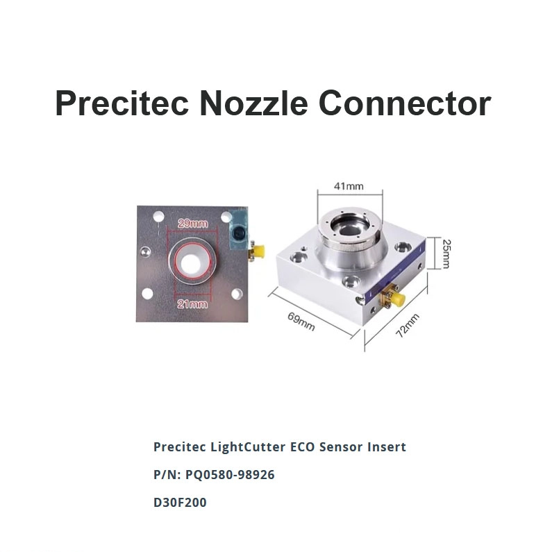 Inserção do sensor Precitec LightCutter ECO D30 F200