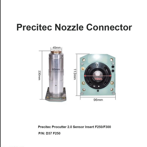 Inserção do sensor Precitec Procutter 2.0 F250 /F300