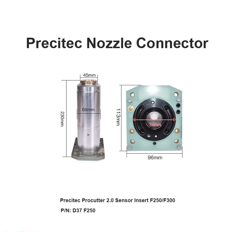 Inserção do sensor Precitec Procutter 2.0 F250 /F300