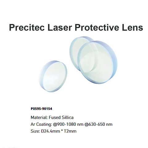 Lente protetora a laser Precitec D24.4*T2mm 