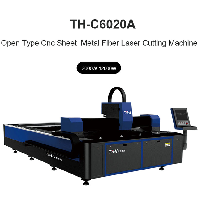 Máquina de corte a laser de fibra de chapa metálica CNC de tipo aberto