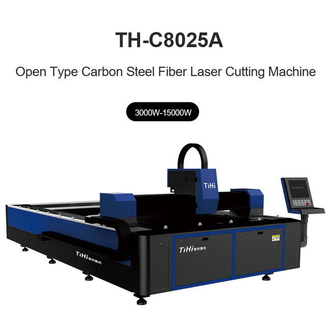 Tipo aberto automático máquina de corte a laser de fibra CNC 8000*2500mm