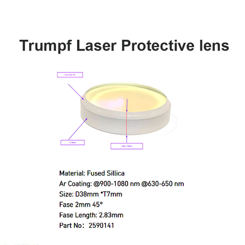 Lente protetora para janelas a laser Trumpf 2590141