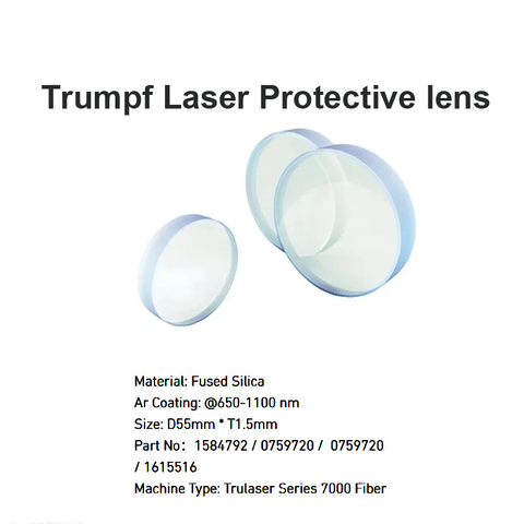 Lente protetora laser Trumpf D55 * T1.5mm