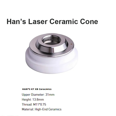 Cone Cerâmico Laser Han's D31mm H13.8mm