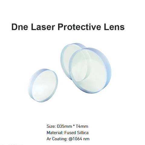 Lente protetora a laser Dne D35 * T4mm
