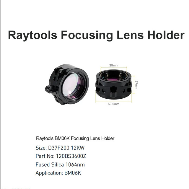 Suporte de lente de foco Raytools BM06K D37 F200 12KW