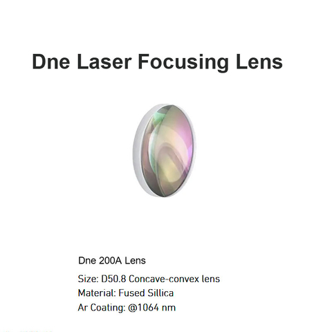 Lente de foco a laser Dne Lente D50.8 200A