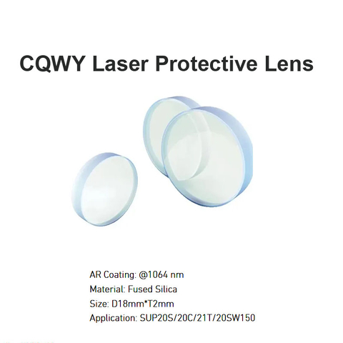 Lente protetora a laser CQWY D18 *T2mm