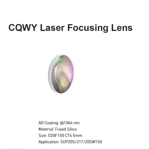 Lente de foco a laser CQWY D20 F150