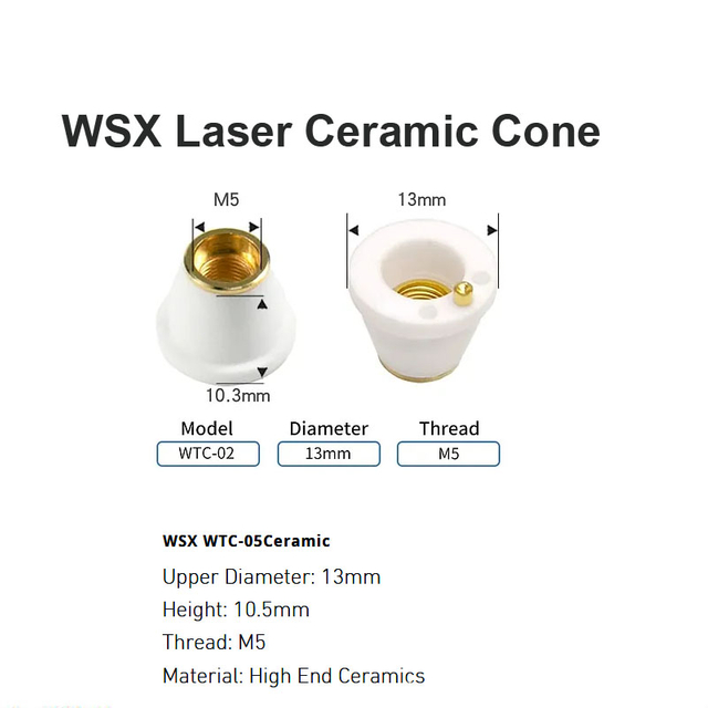 Cone Cerâmico Laser WSX D13mm