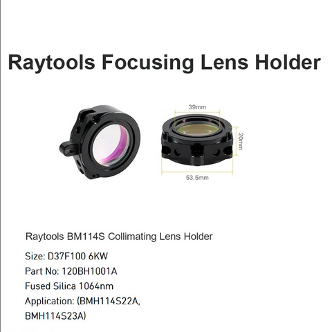 Suporte de lente de colimação Raytools BM114S D37 F100 6KW 