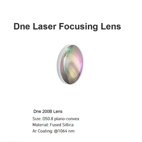 Lente de foco a laser Dne 200B D50.8 