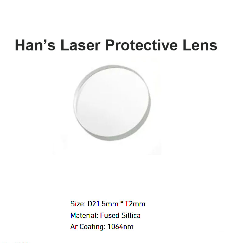 Lente protetora a laser Han's D21.5 *T2 mm