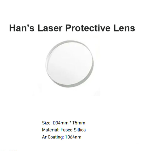 Lente protetora a laser Han D34mm