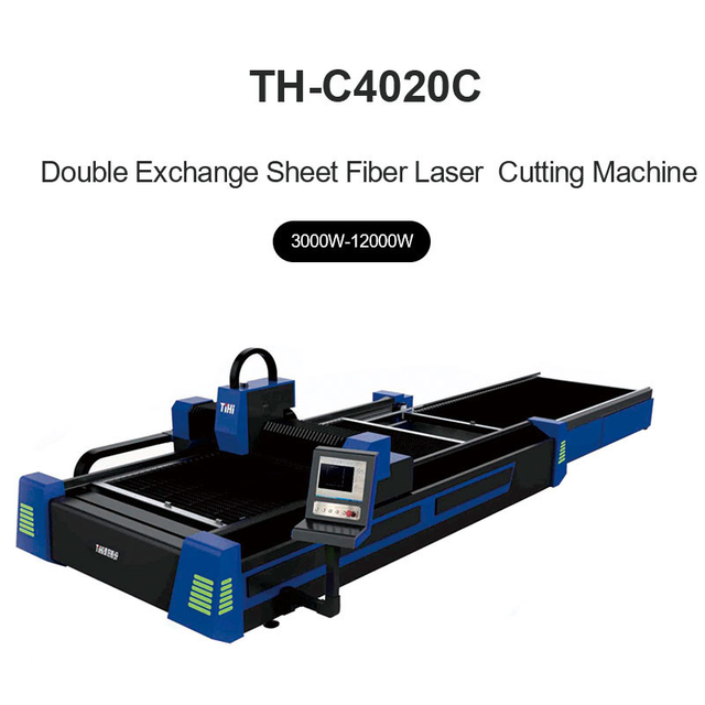 Abra o tipo máquina de corte a laser de plataforma intercambiável TH-C3015C/TH-C4020C