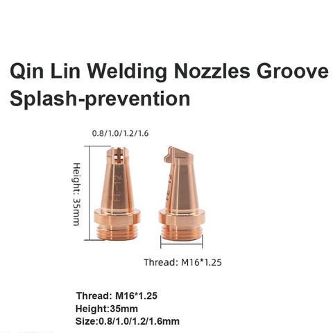 Bicos de soldagem Qin Lin para prevenção de respingos de ranhuras 
