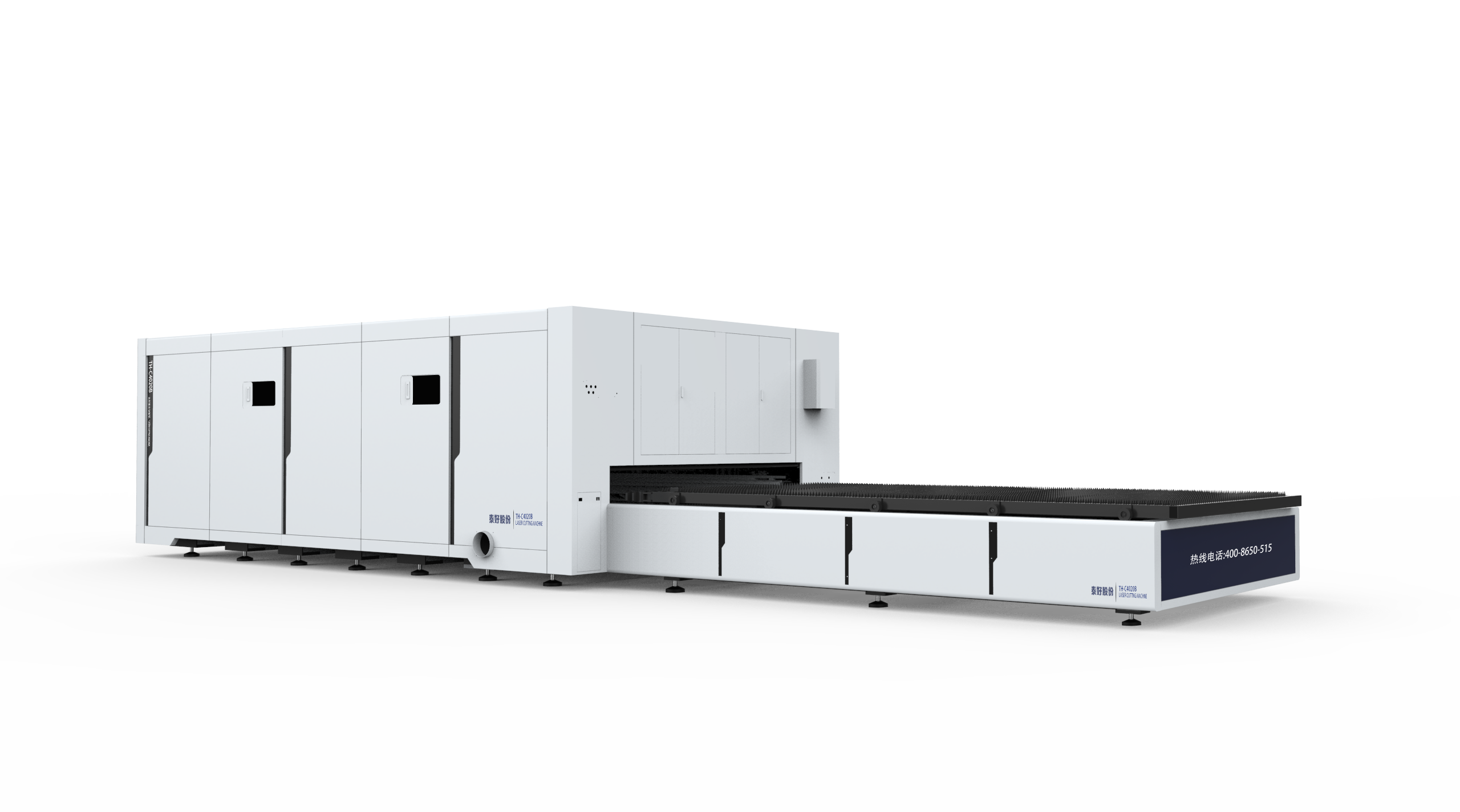 Cortador a laser de fibra com plataforma de troca fechada 