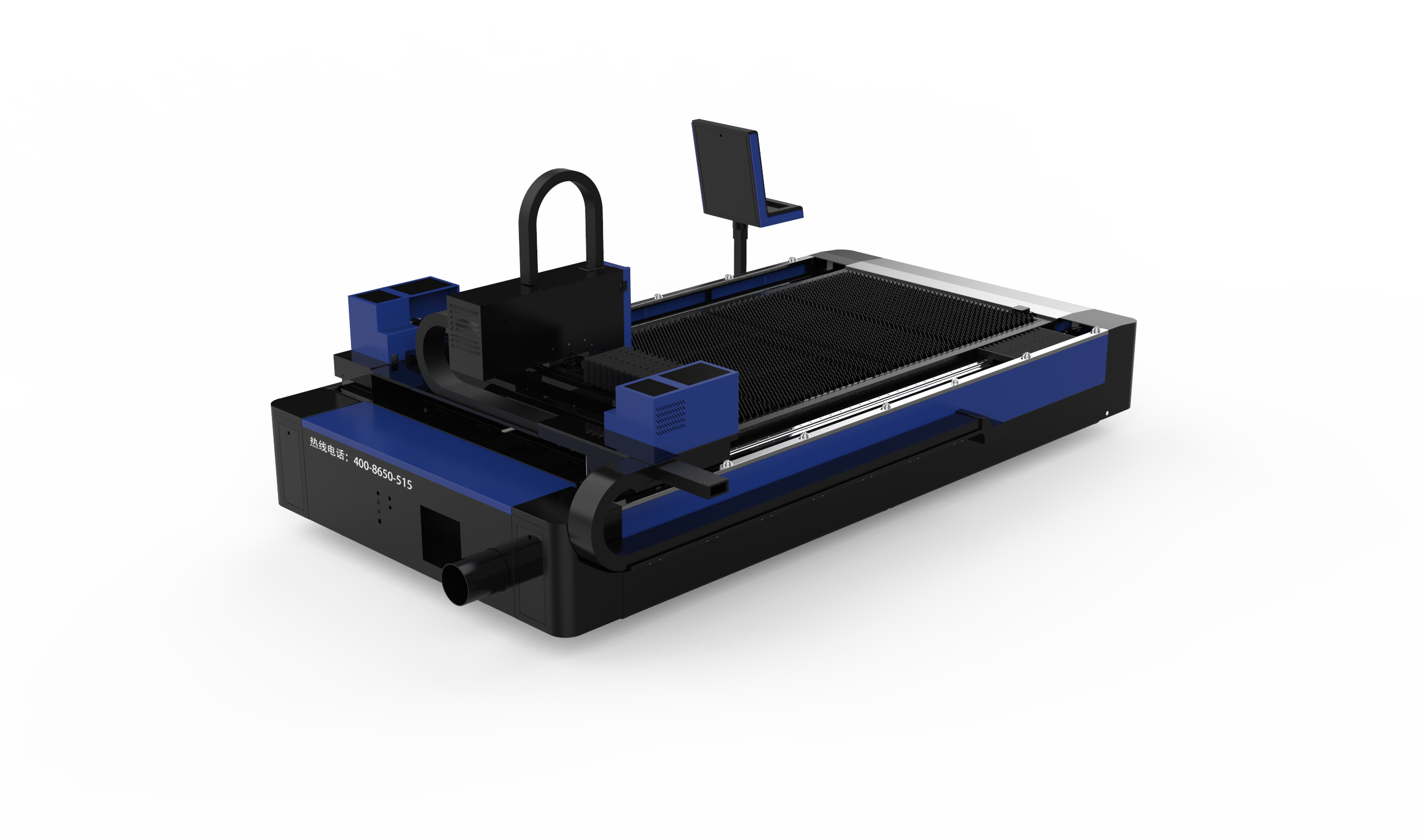 Máquina de corte a laser de fibra tipo aberta de mesa única
