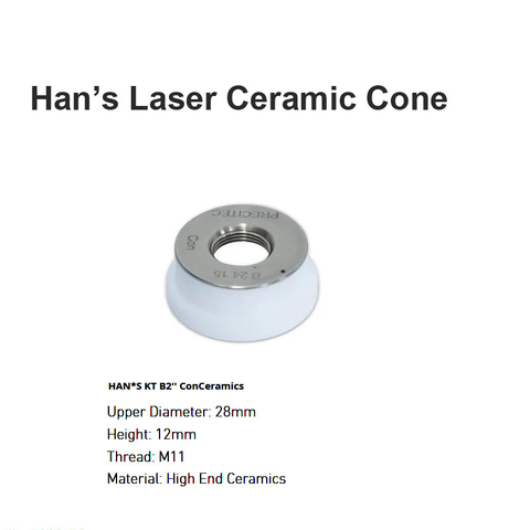 Cone Cerâmico Laser Han's D28mm H12mm