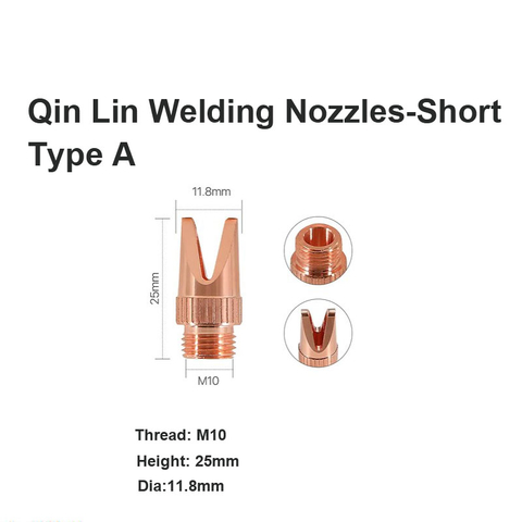 Bicos de soldagem Qin Lin - curtos tipo A