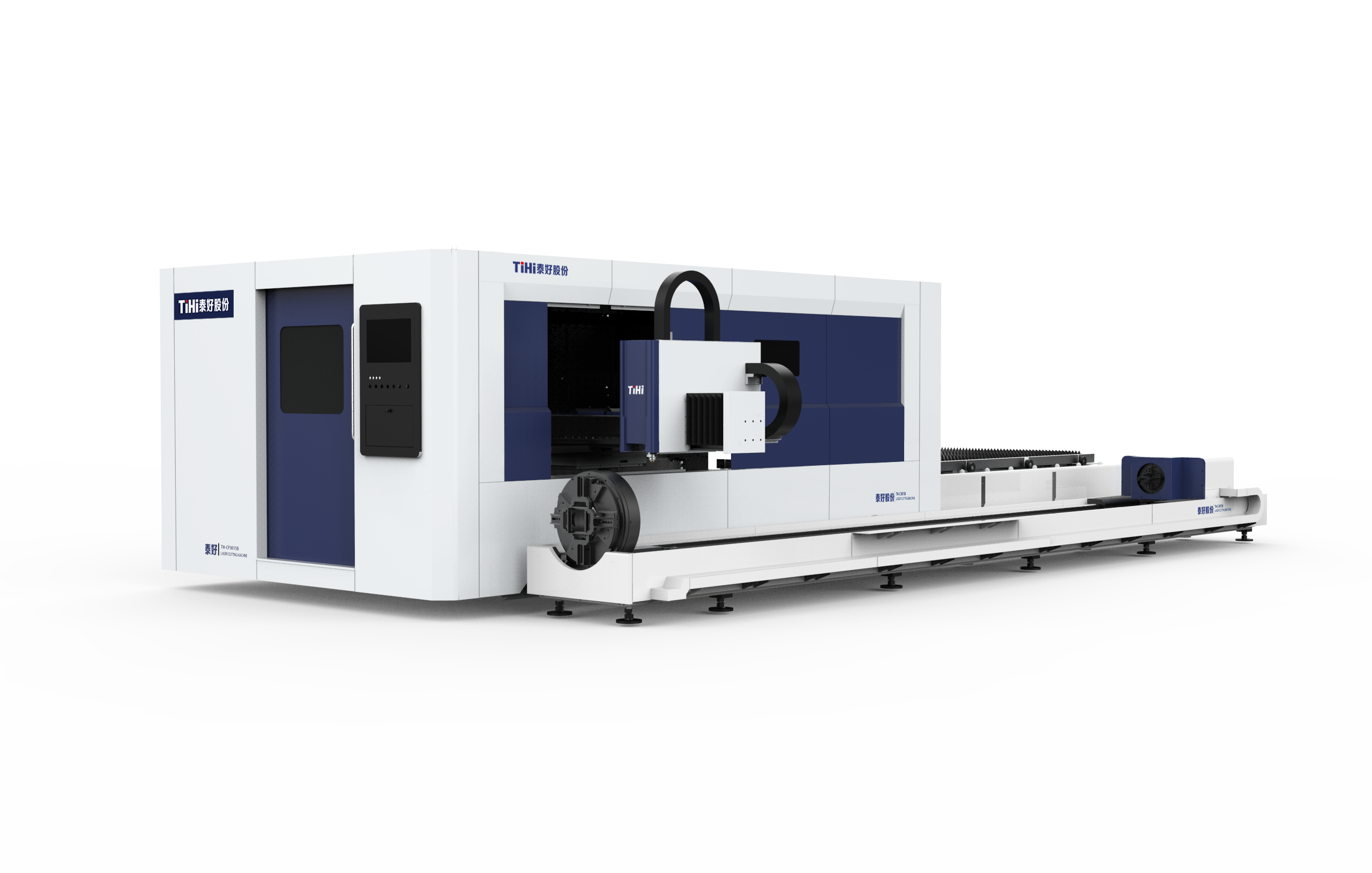 Máquina de corte a laser de fibra cnc de uso duplo para tubos e folhas de alumínio