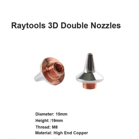 Bicos Duplos Raytools 3D Cromados