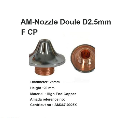 Bico AM Duplo D2.5mm F CP