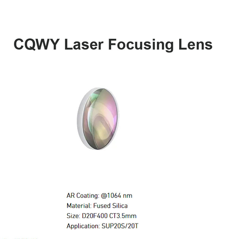 Lente de foco a laser CQWY D20 F400