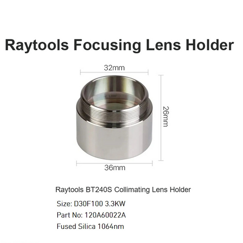 Suporte de lente de colimação Raytools BT240S D30 F100 3.3KW