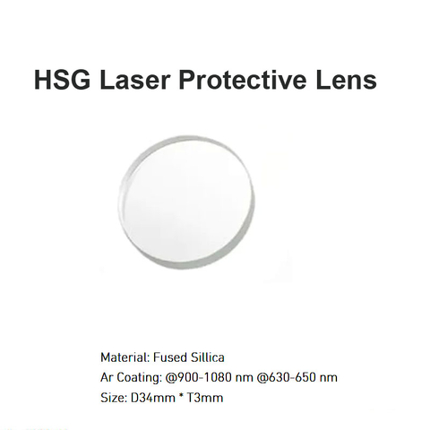 Lente protetora a laser HSG D34 *T3mm
