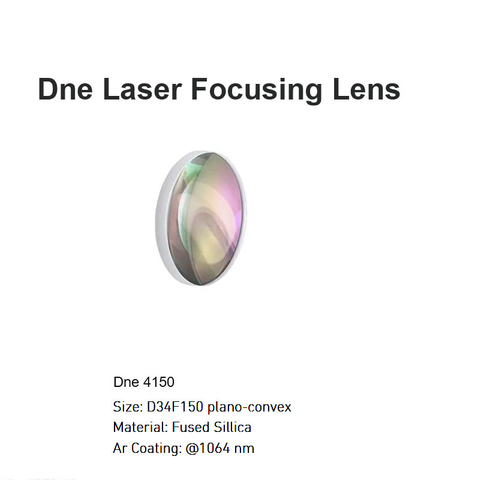 Lente de foco a laser Dne D34 F150 