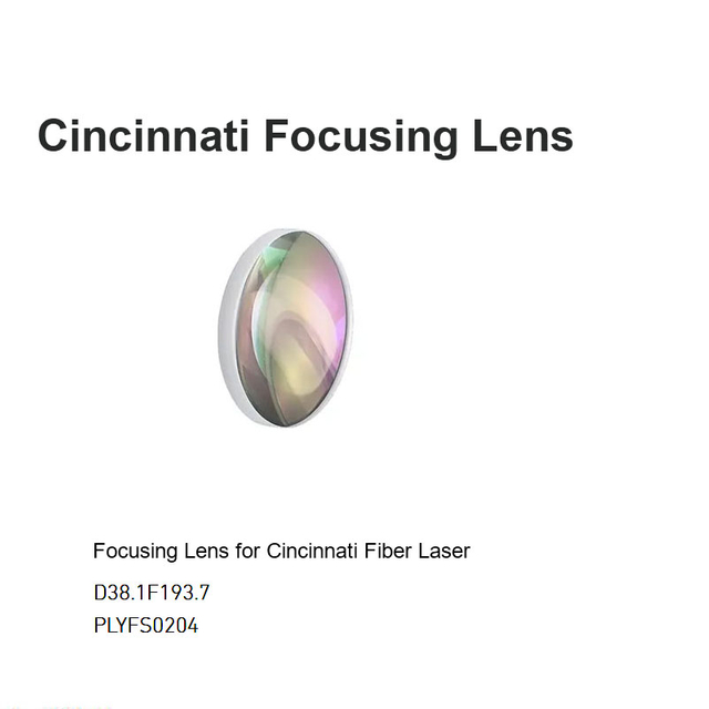 Lente de foco Cincinnati D38.1 F193.7