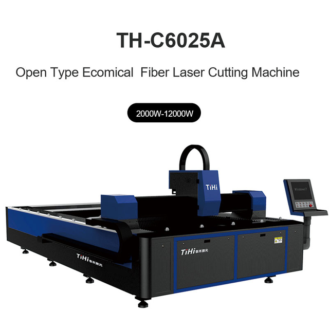 Abra o tipo máquina de corte econômica do laser da fibra de 6000*2500mm