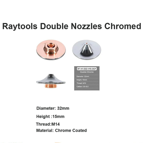 Bicos Duplos Raytools Cromados RT-H1-D32-H15