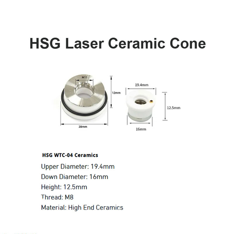Cone Cerâmico Laser HSG D19,4 mm H12,5mm
