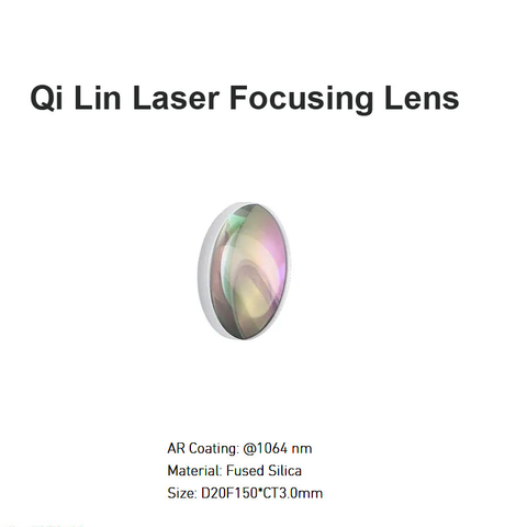 Lente de foco a laser Qi Lin D20 F150 