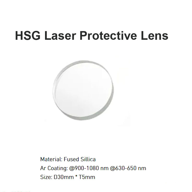 Lente protetora a laser HSG D30*T5mm