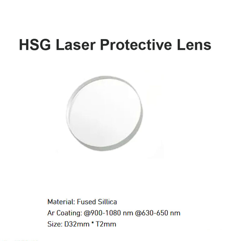 Lente protetora laser HSG D32 * T2mm 