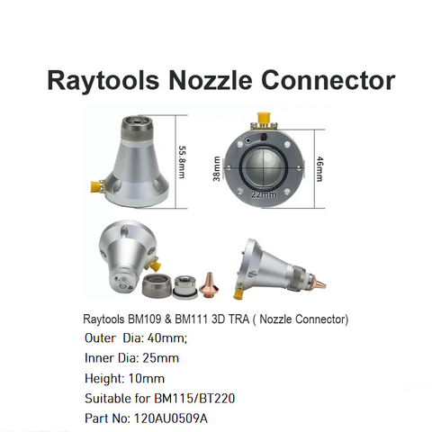 Conector de bico Raytools para BM109 e BM111 3D TRA