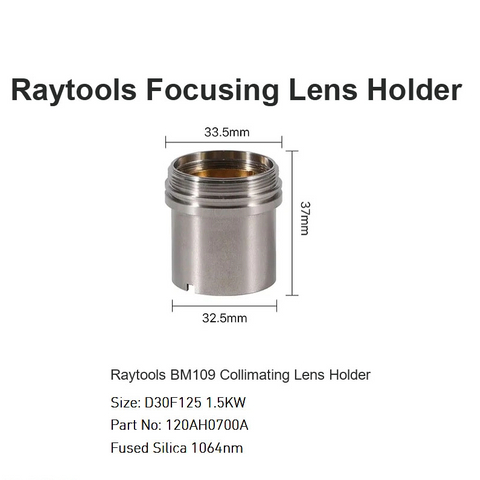 Suporte de lente de colimação Raytools BM109 D30 F125 1.5KW