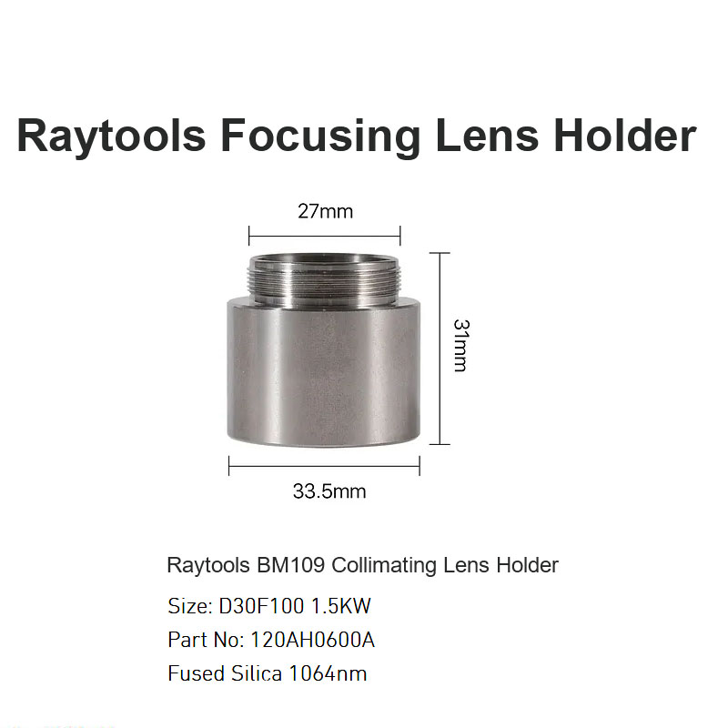 Suporte de lente de colimação Raytools BM109 D30 F100 1.5KW