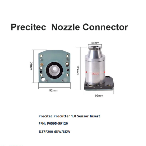 Conector do bocal Precitec Procutter D37 F200 
